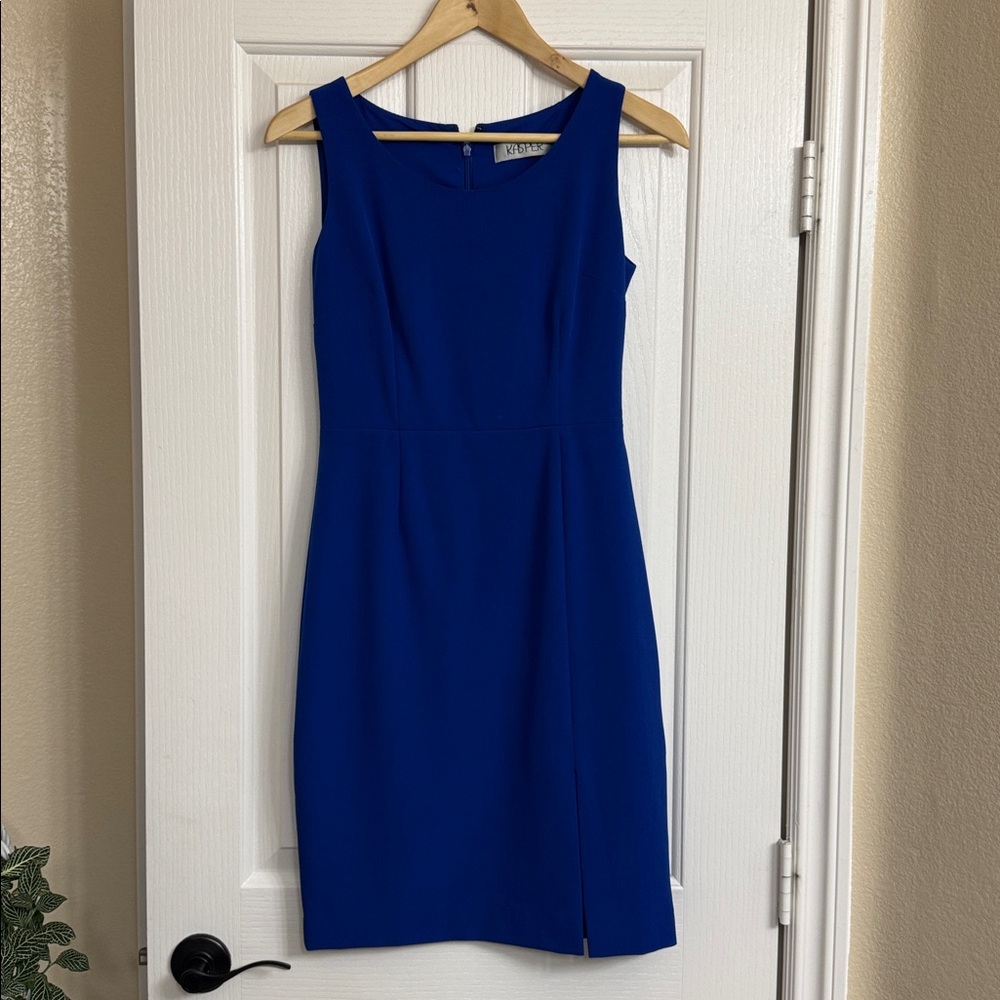 Kasper Cobalt Blue Midi Dress